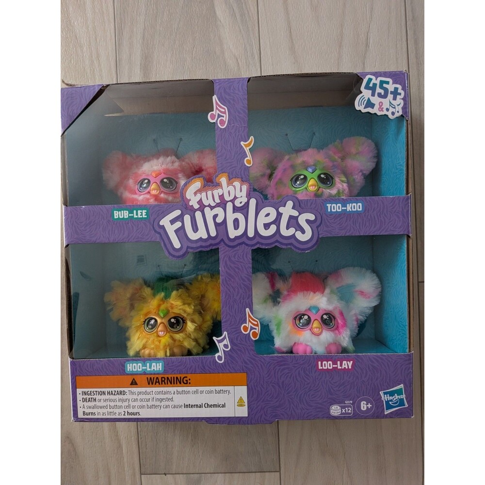 Furby Furblets 4-Pack 45+ Sounds Cute Fuzzy Colorful Hasbro Toy 6+ New